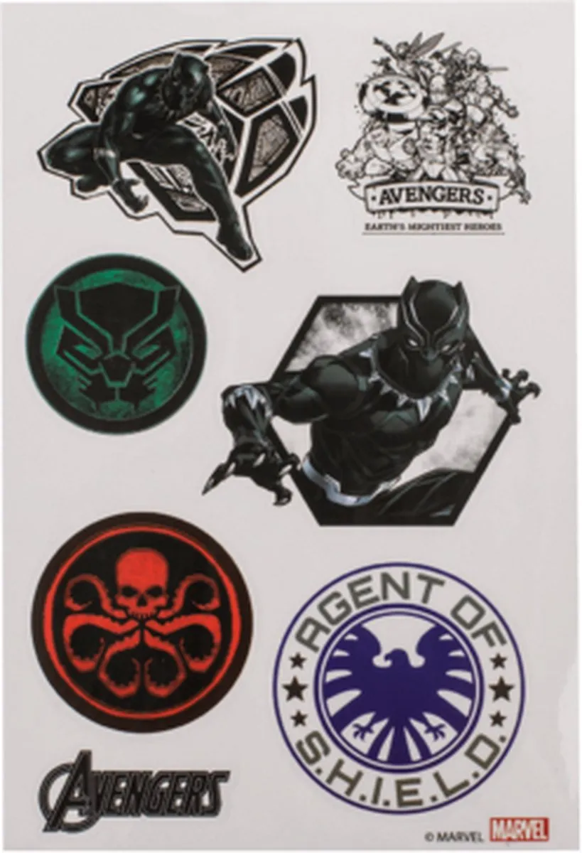 Marvel Avengers Stickers - 5 Vellen 33 Stuks - afbeelding 6 van 6
