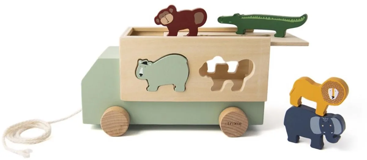 Trixie Houten Dieren Truck 36-182 Speelgoedauto