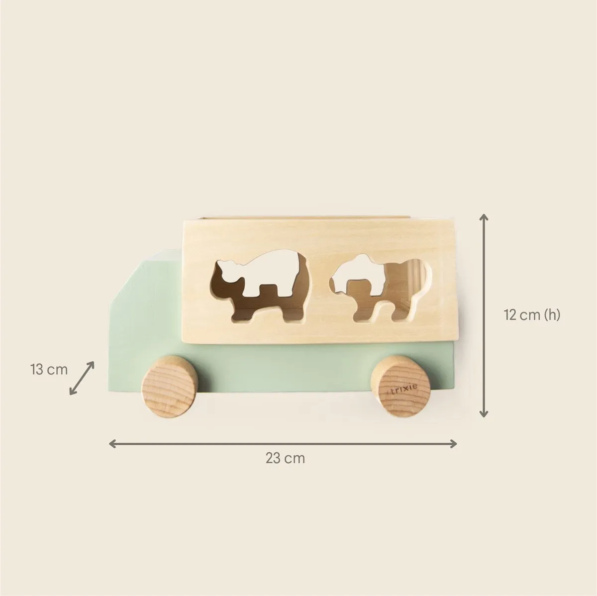 Trixie Houten Dieren Truck 36-182 Speelgoedauto - Multi
