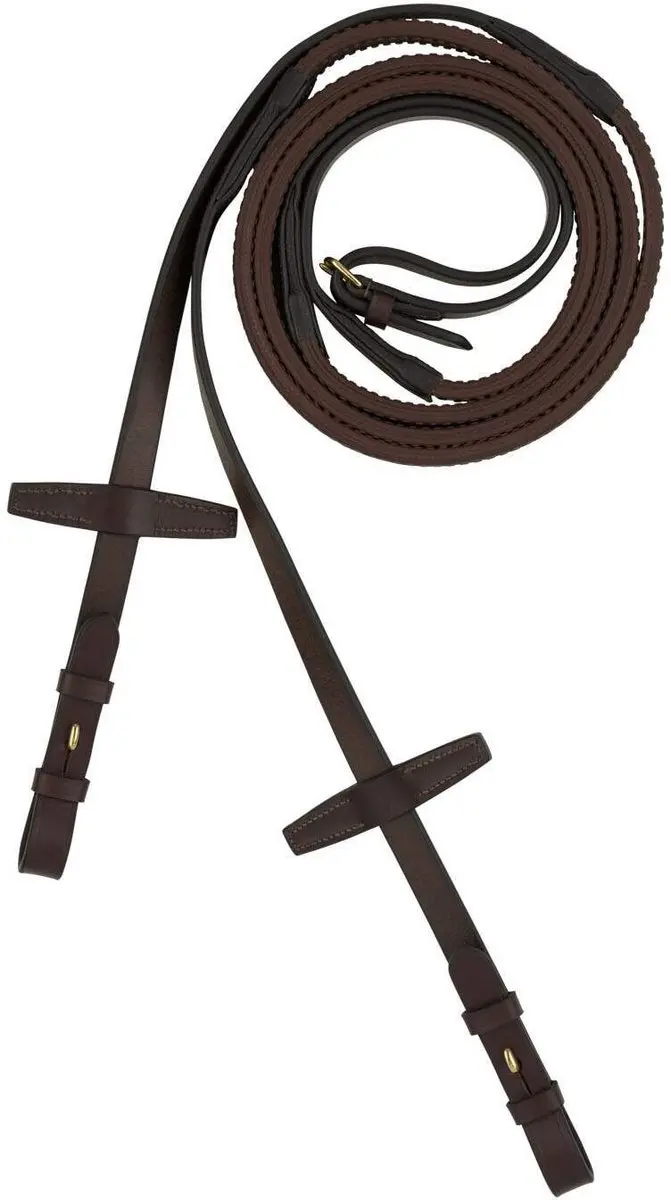 Teugels voor paarden in leder met rubber Horze Muswell