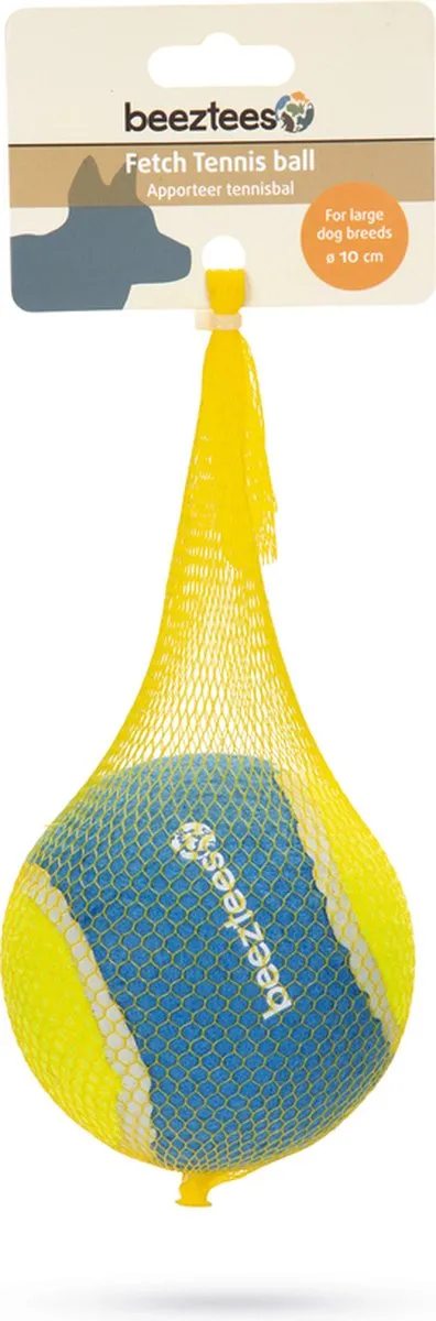 Beeztees Fetch Tennisbal Blauw/Geel 10cm
