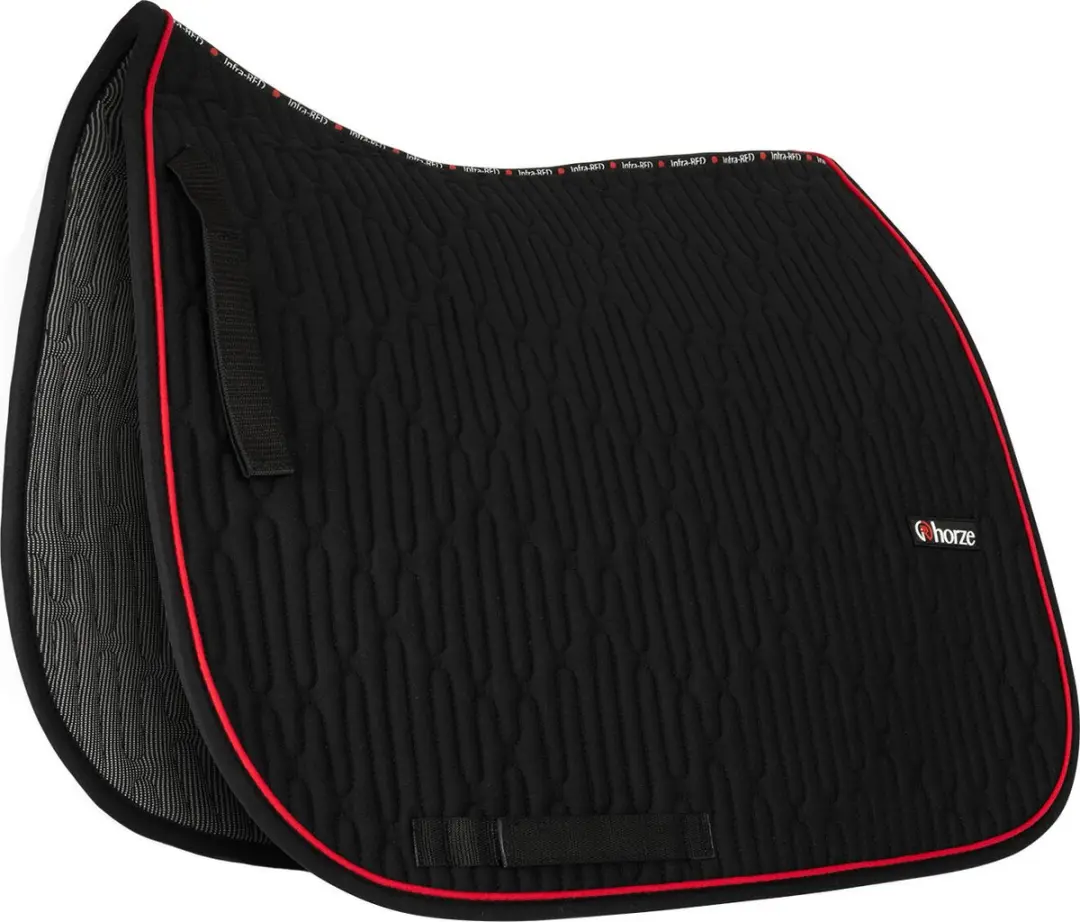 Horze Cairo infrarood dressuurzadeldek, Anthracite Dark Grey, Warmblut
