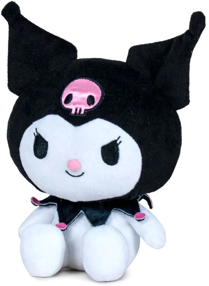 Hello Kitty Kuromi Pluche Knuffel 26cm - Kuromi - afbeelding 4 van 4