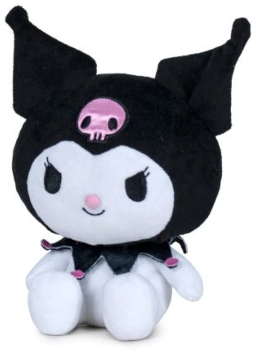 Hello Kitty Kuromi Pluche Knuffel 26cm - Kuromi - afbeelding 2 van 4