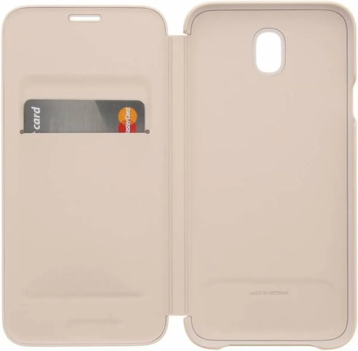 Samsung Flip Wallet Hoes - Goud - Galaxy J5 2017