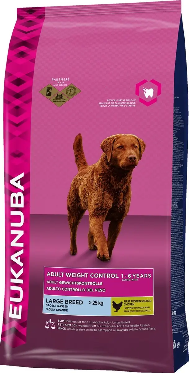 Eukanuba hondenvoer Adult weight control large breed 12KG