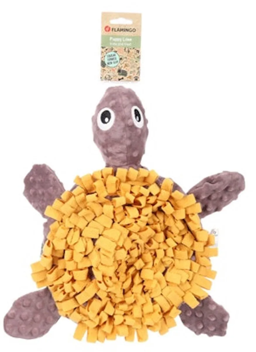 Flamingo Snuffelmat Morgano Schildpad - Oker
