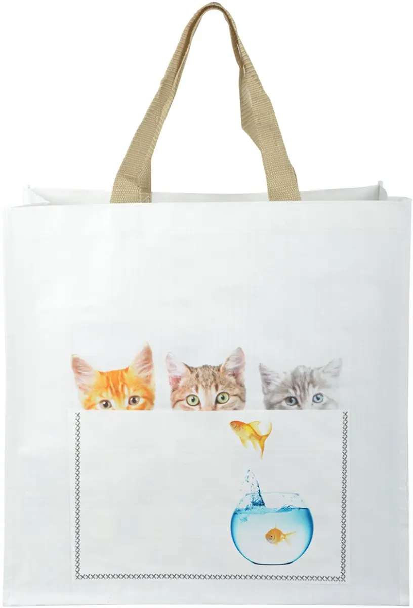 Shoppingbag kiekeboe kat assorti