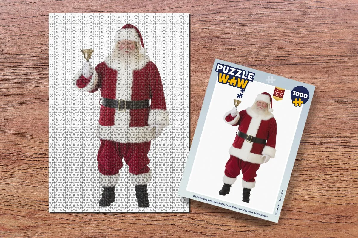 PuzzleWow Kerstman Rinkelt Legpuzzel 1000 Stuks - Multicolor