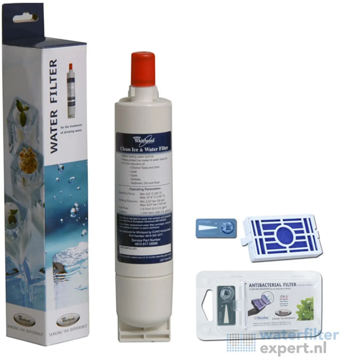 Whirlpool SBS200 + ANT001 Water- & Luchtfilter Set