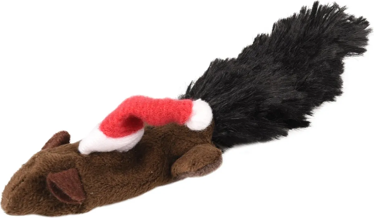 Flamingo Kattenspeeltje Knispermuis Grijs/Bruin - 2 Stuks