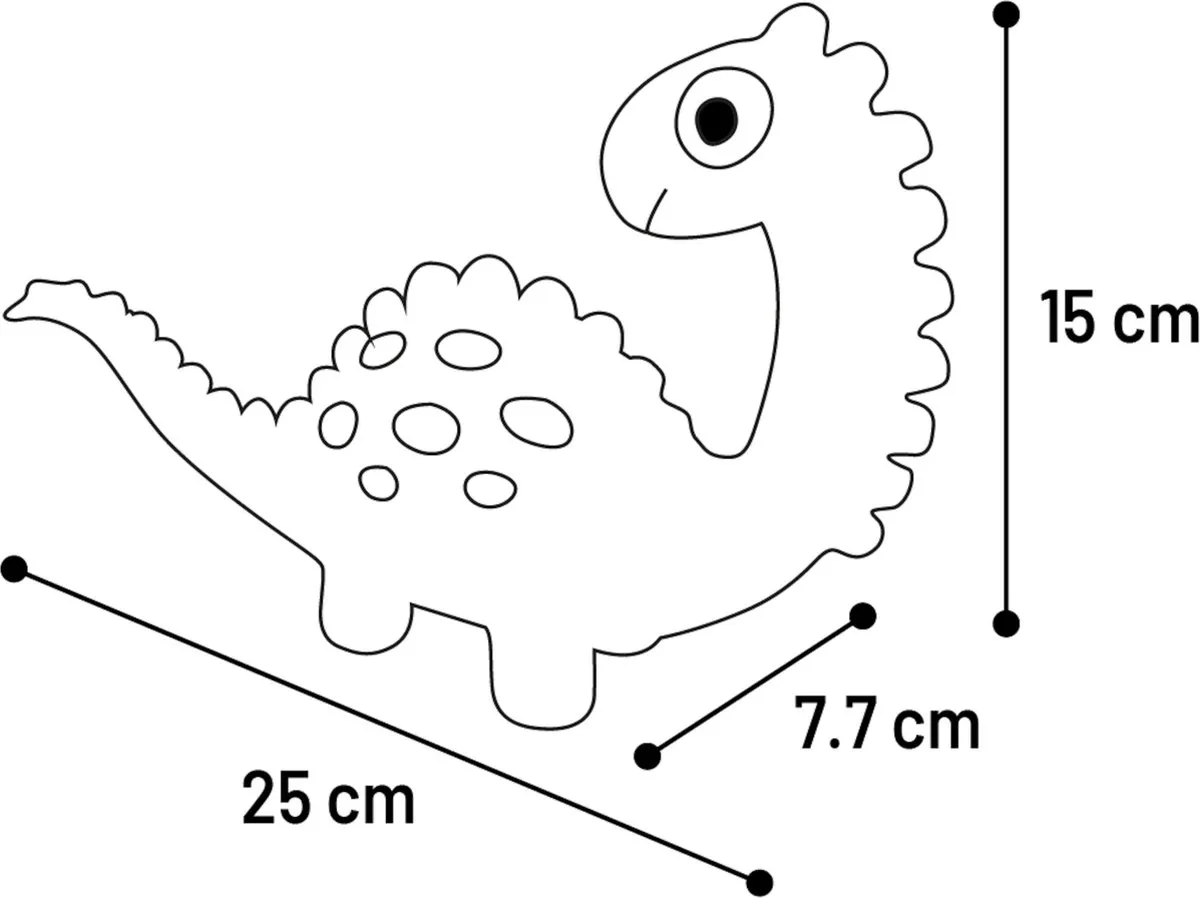Flamingo Puga Hs Puga Latex Dino Roze - 7,7x25x15cm