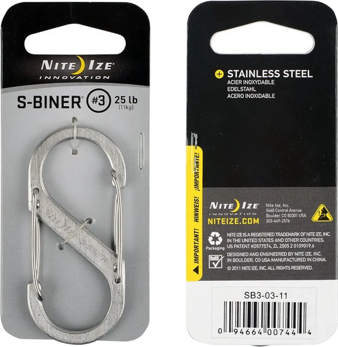 Nite Ize S-Biner Gr. 3 NI-SB3-03-11 Karabijn