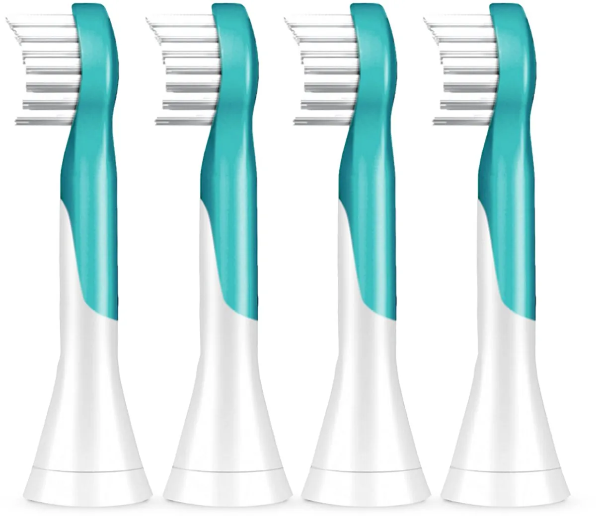 Philips Sonicare For Kids HX6034/90 Opzetborstels - 4 Stuks - Blauw/Wit