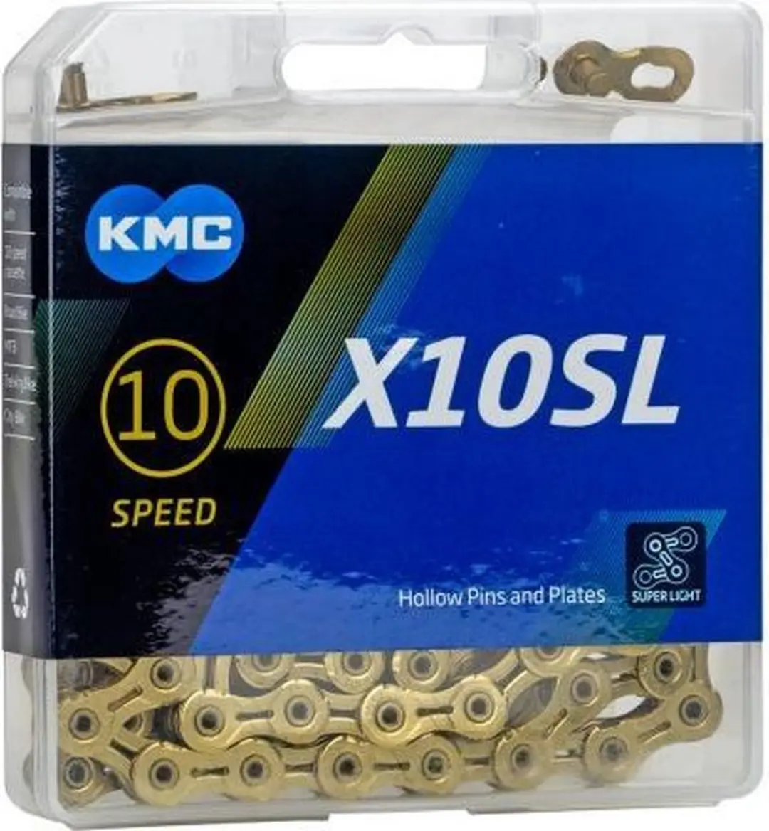 KMC X10SL Fietsketting 114-schakels - Goud - afbeelding 2 van 6