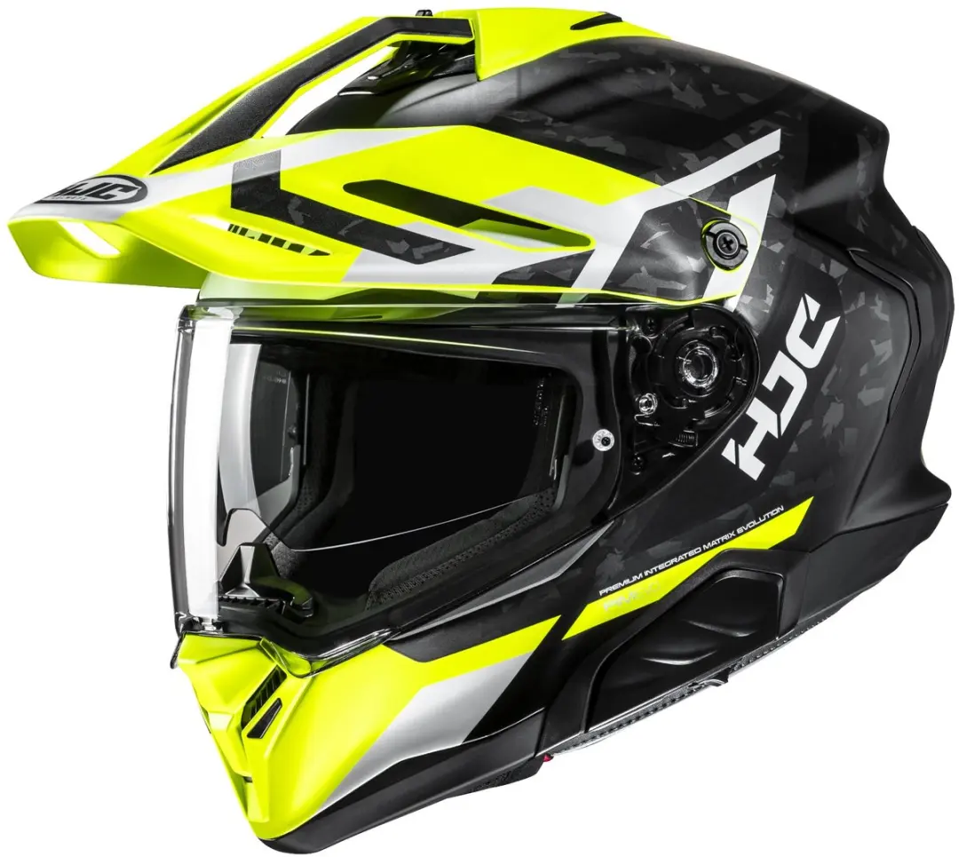 HJC RPHA 60 Dakar Zwart Wit Geel Adventure Motorhelm