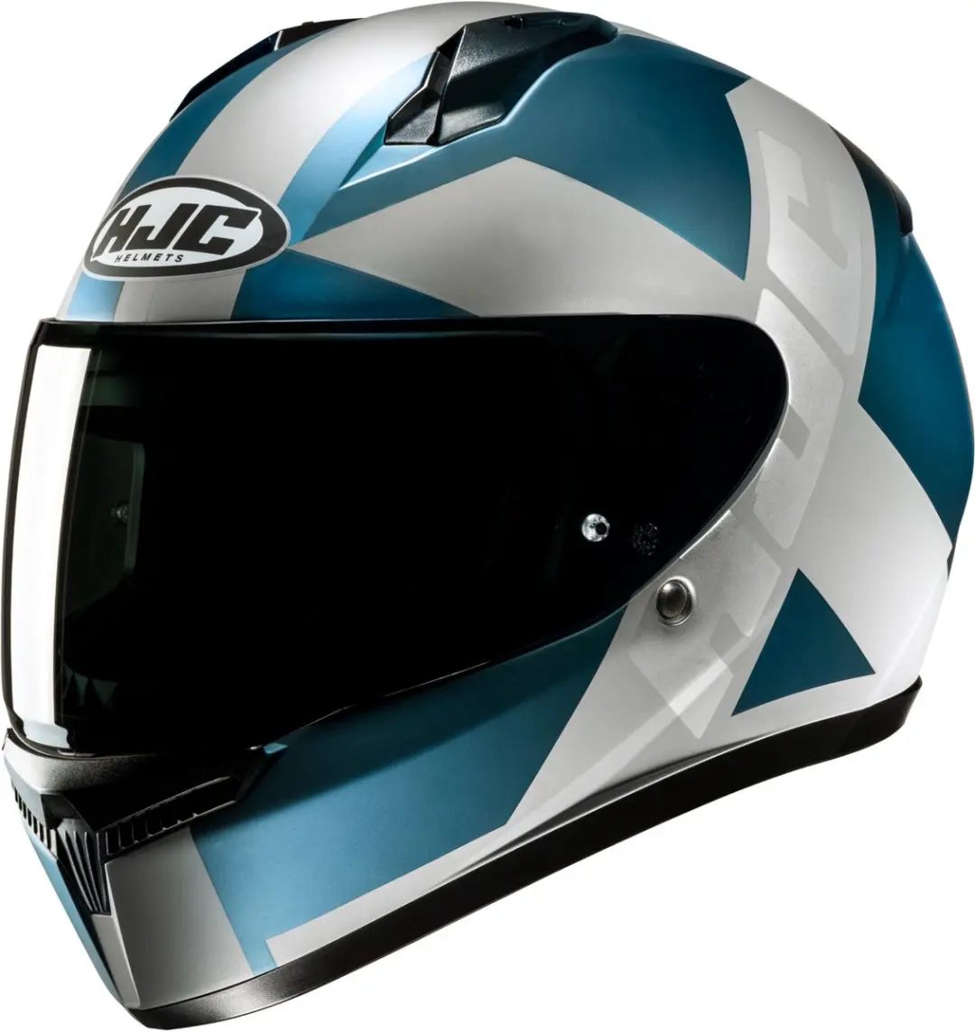 HJC C10 Tez Wit Turquoise Blauw Integraalhelm