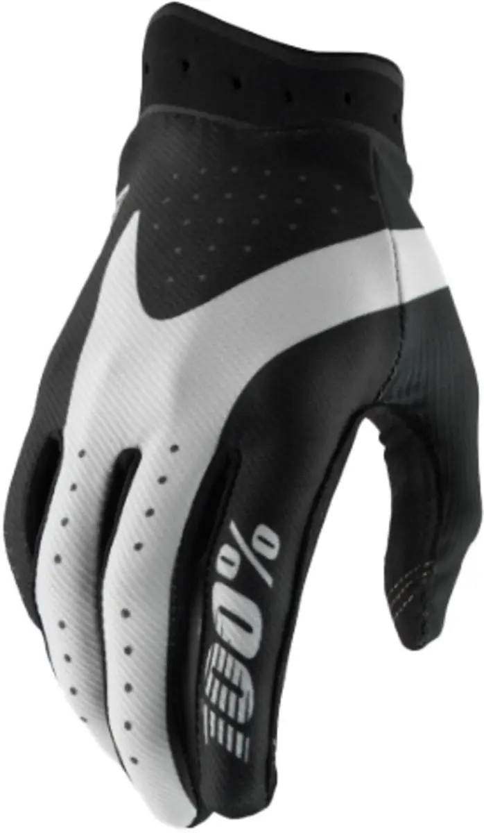 100% iTrack MX Handschoenen - Zwart/Neon Geel - afbeelding 4 van 5