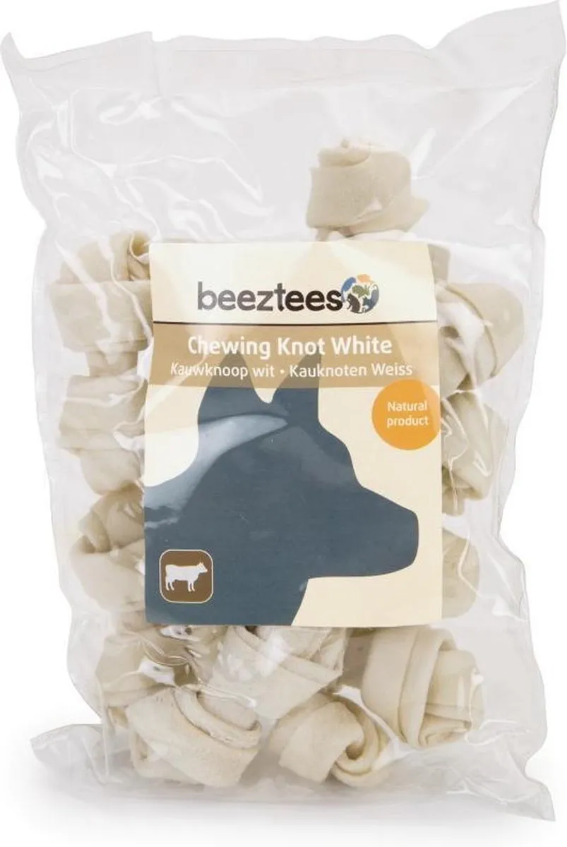 Beeztees Snacks Kauwknoop Wit