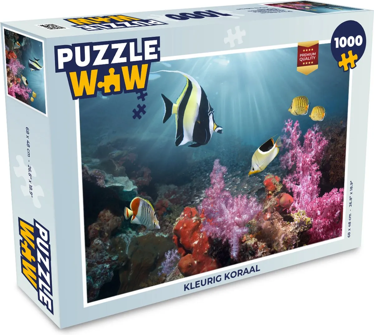 PuzzleWow Kleurig Koraal Legpuzzel 1000 Stuks