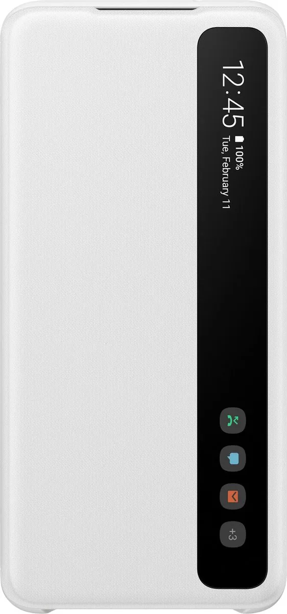 Samsung Clear View Hoesje Galaxy S20 - Wit