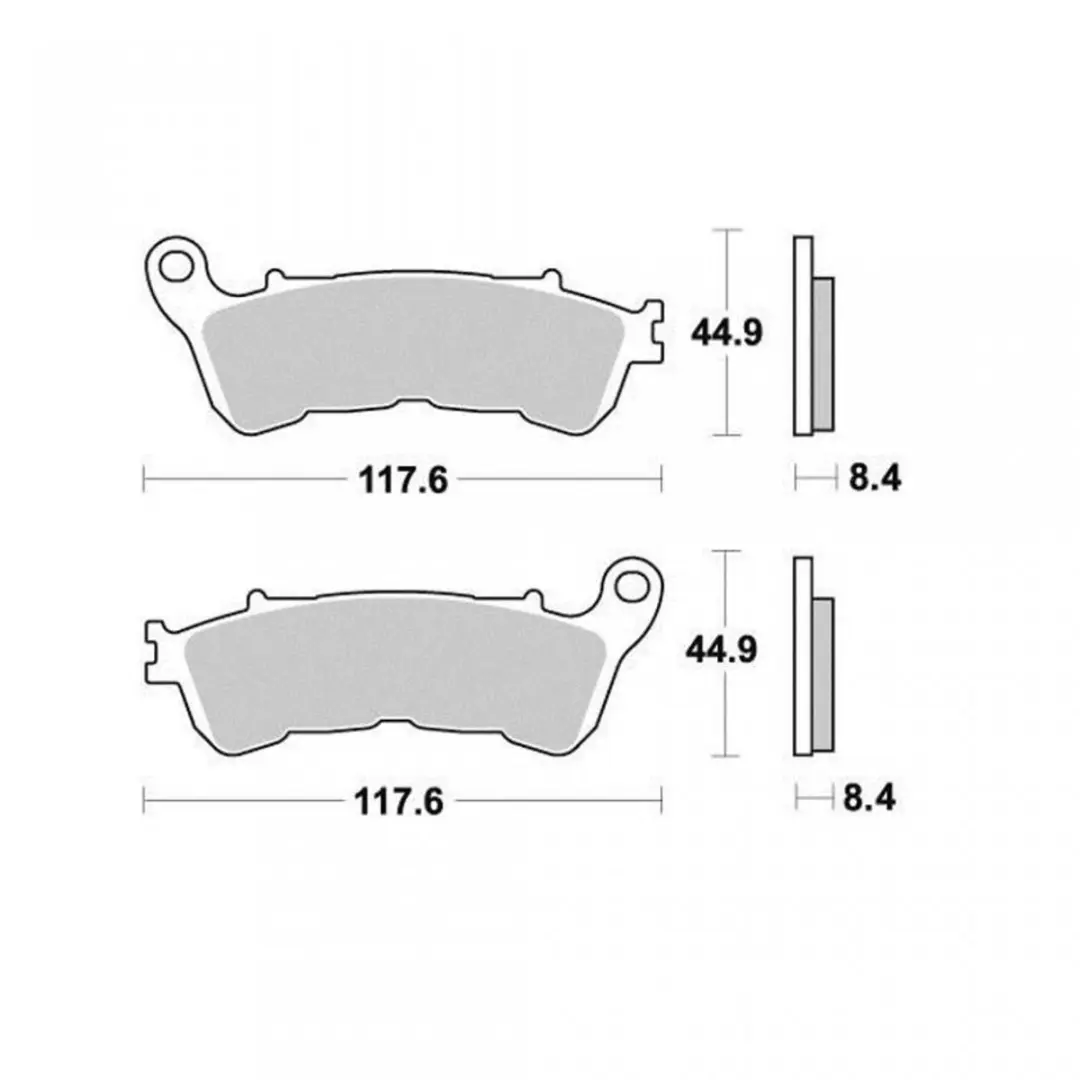 Plaquette de frein Ferodo pour Moto Honda 600 CB FA HORNET ABS PC41 2007 à 2014