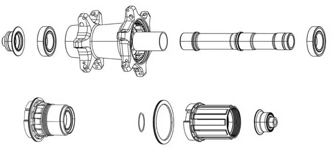 Zipp 202 Lagers Zilver
