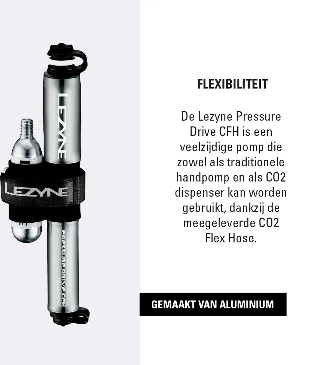 Lezyne Pressure Drive CFH Fietspomp - afbeelding 4 van 6