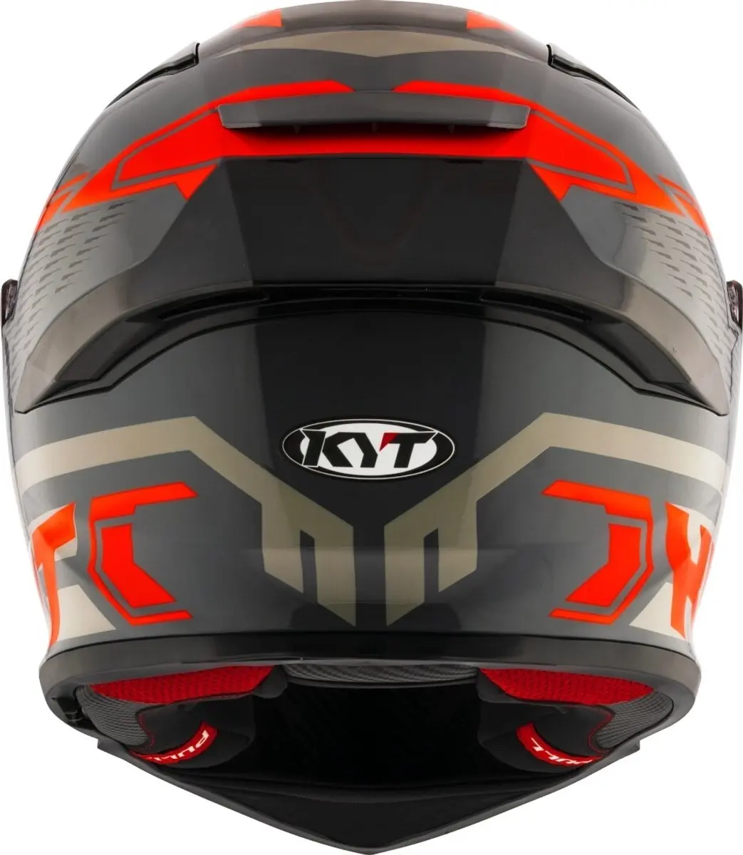 KYT R2R Octane Integraalhelm - Zwart/Rood - afbeelding 2 van 6