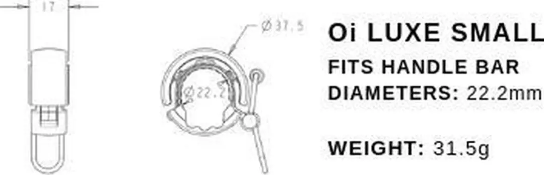 Knog Oi Luxe Fietsbel - Zilver - afbeelding 6 van 6