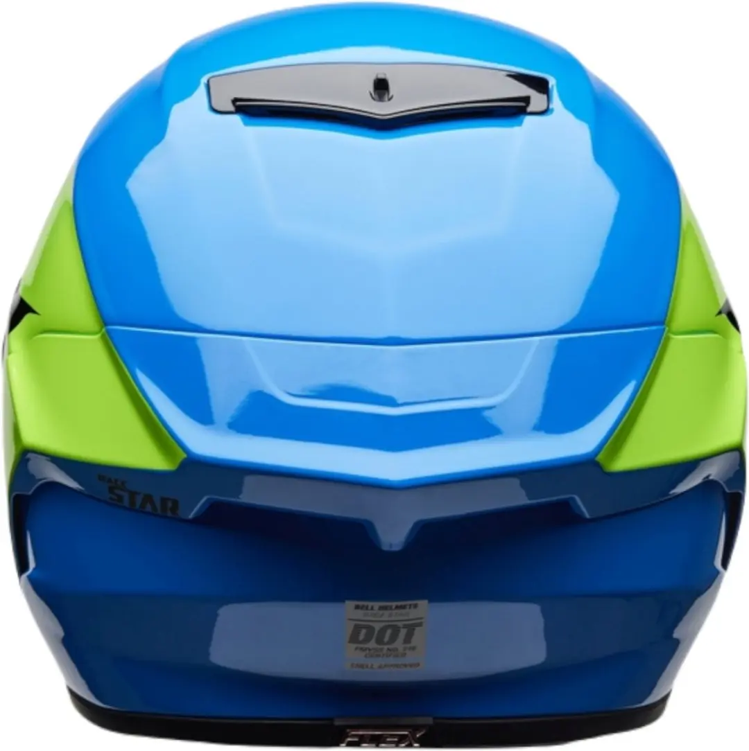 Bell Race Star DLX Corsa Carbon Helm - Zwart/Blauw/Fluo geel - afbeelding 2 van 5
