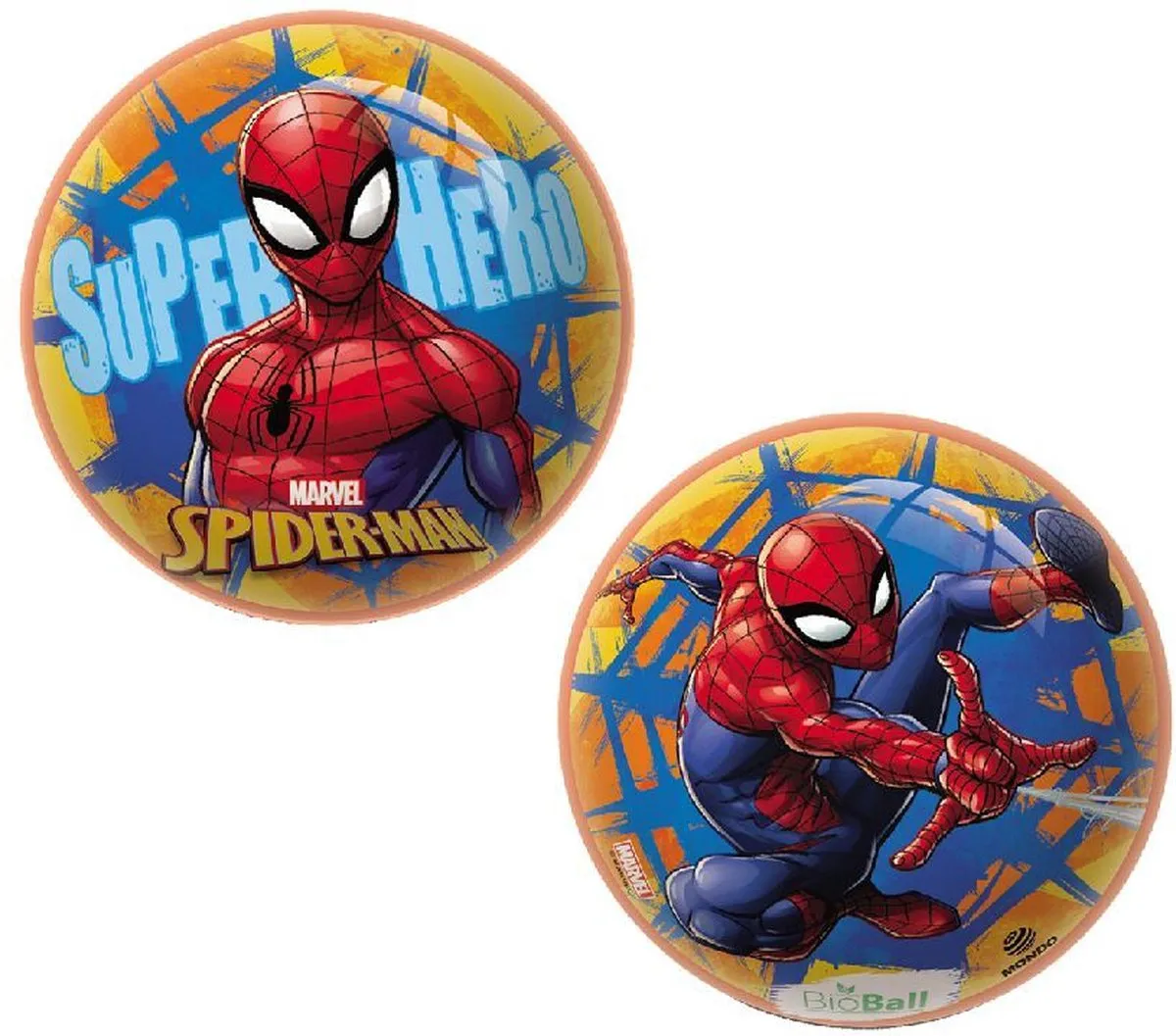 Spider-Man Bal 14cm - Blauw
