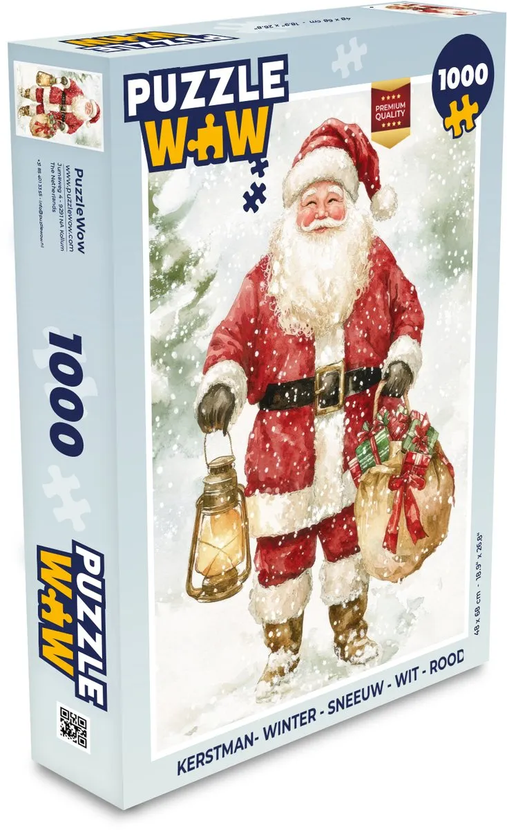 PuzzleWow Kerstman Puzzle 1000 Stuks