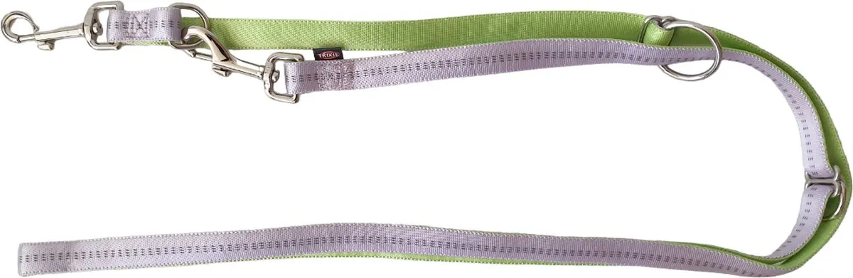 Trixie Softline Elegance Hondenlijn Verstelbaar - Lila-Groen - 20mm x 200cm