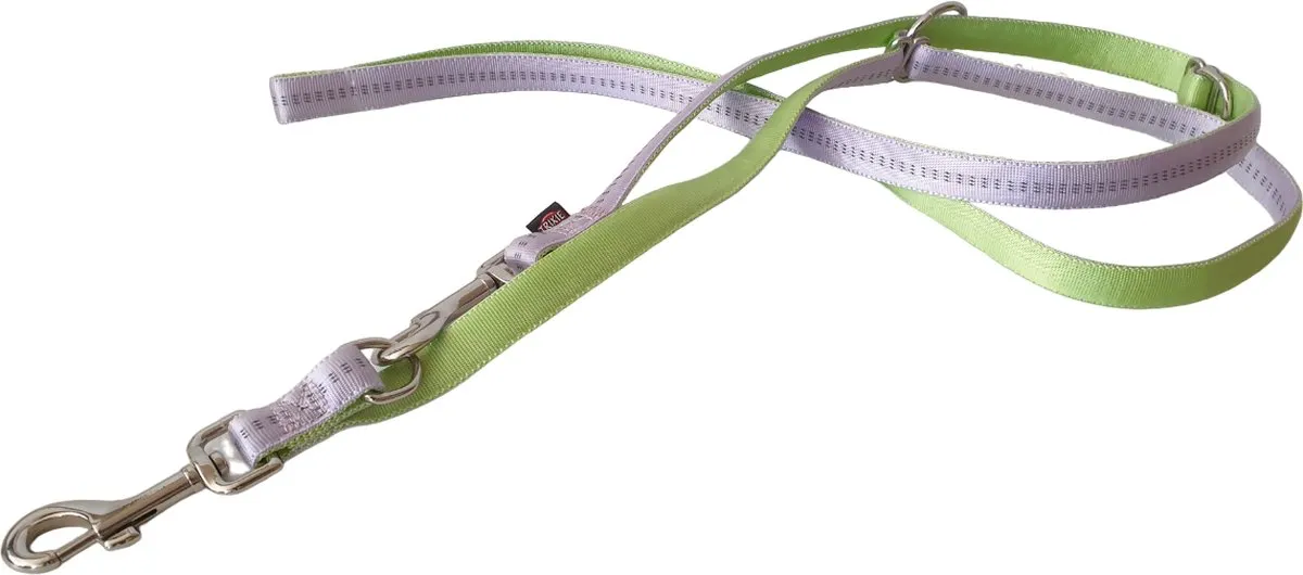 Trixie Softline Elegance Hondenlijn Verstelbaar - Lila-Groen - 20mm x 200cm