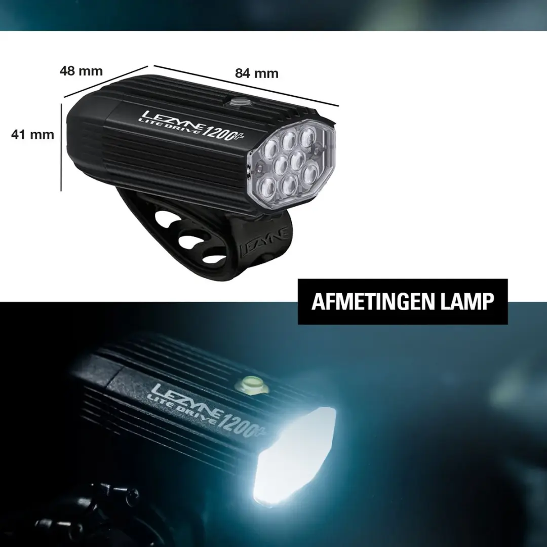 Lezyne Lite Drive 1200+ Voorlicht - afbeelding 3 van 6