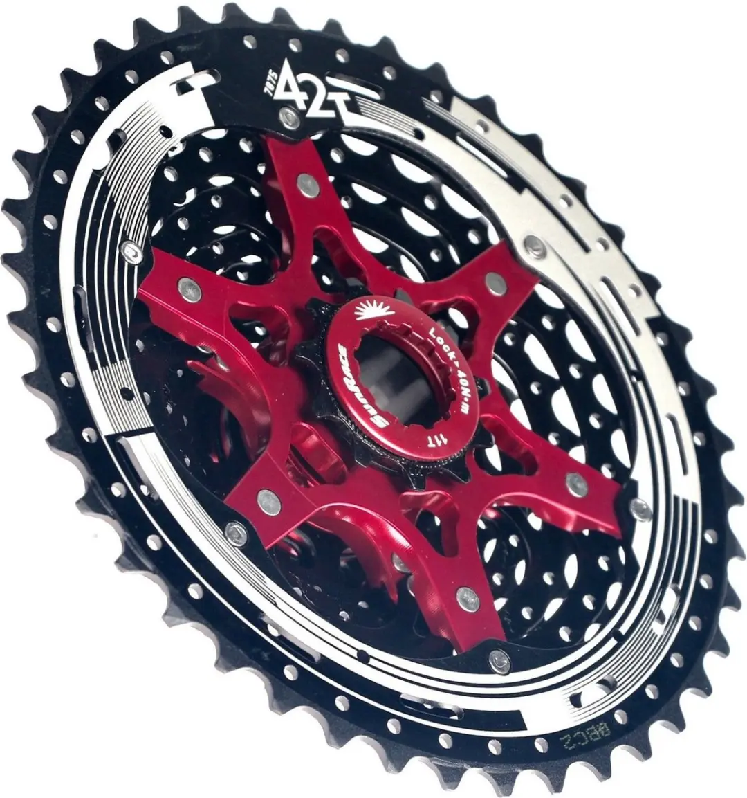 SunRace S8 11-speed cassette 11-42t Zwart - afbeelding 4 van 6