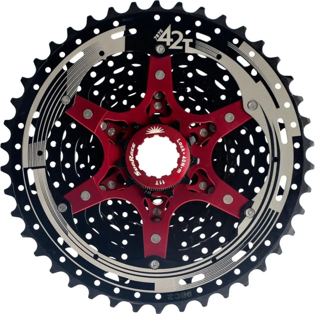 SunRace S8 11-speed cassette 11-42t Zwart - afbeelding 5 van 6