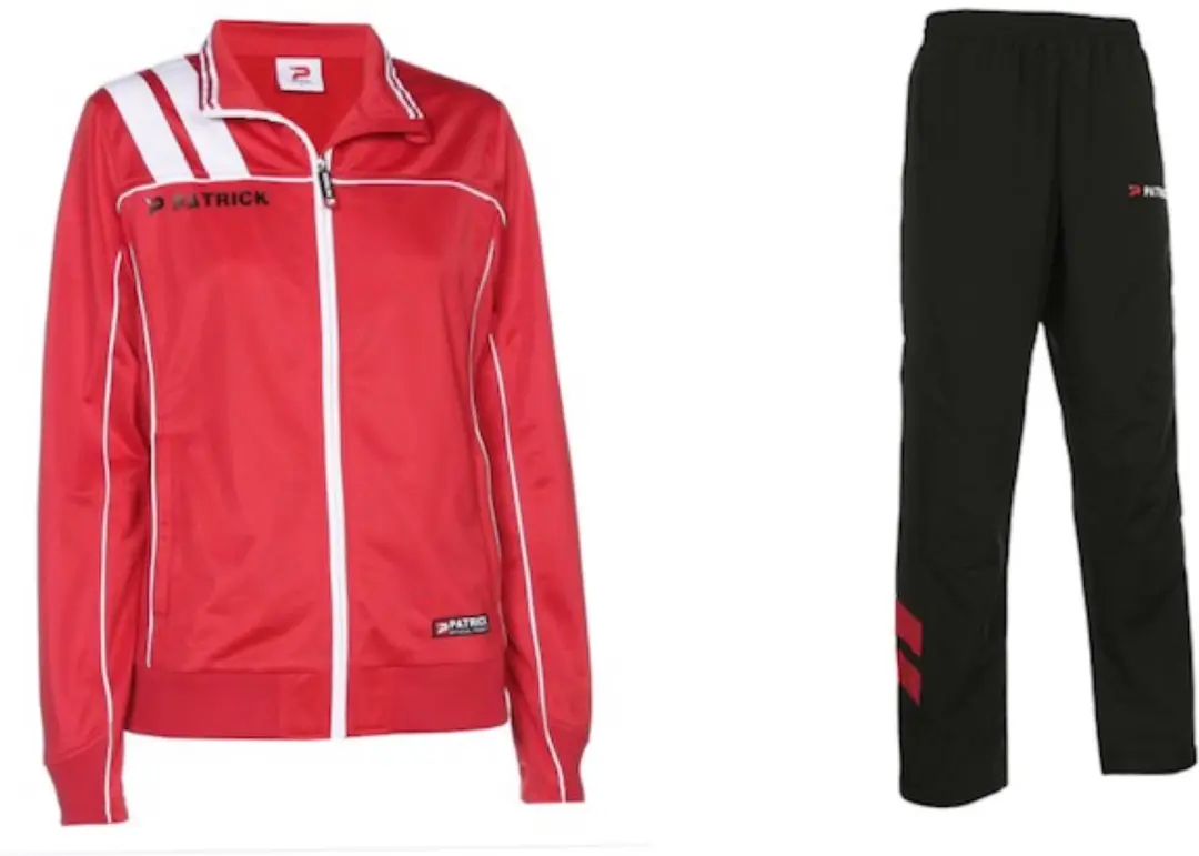 Trainingspak, Rood/Zwart, Patrick, maat L