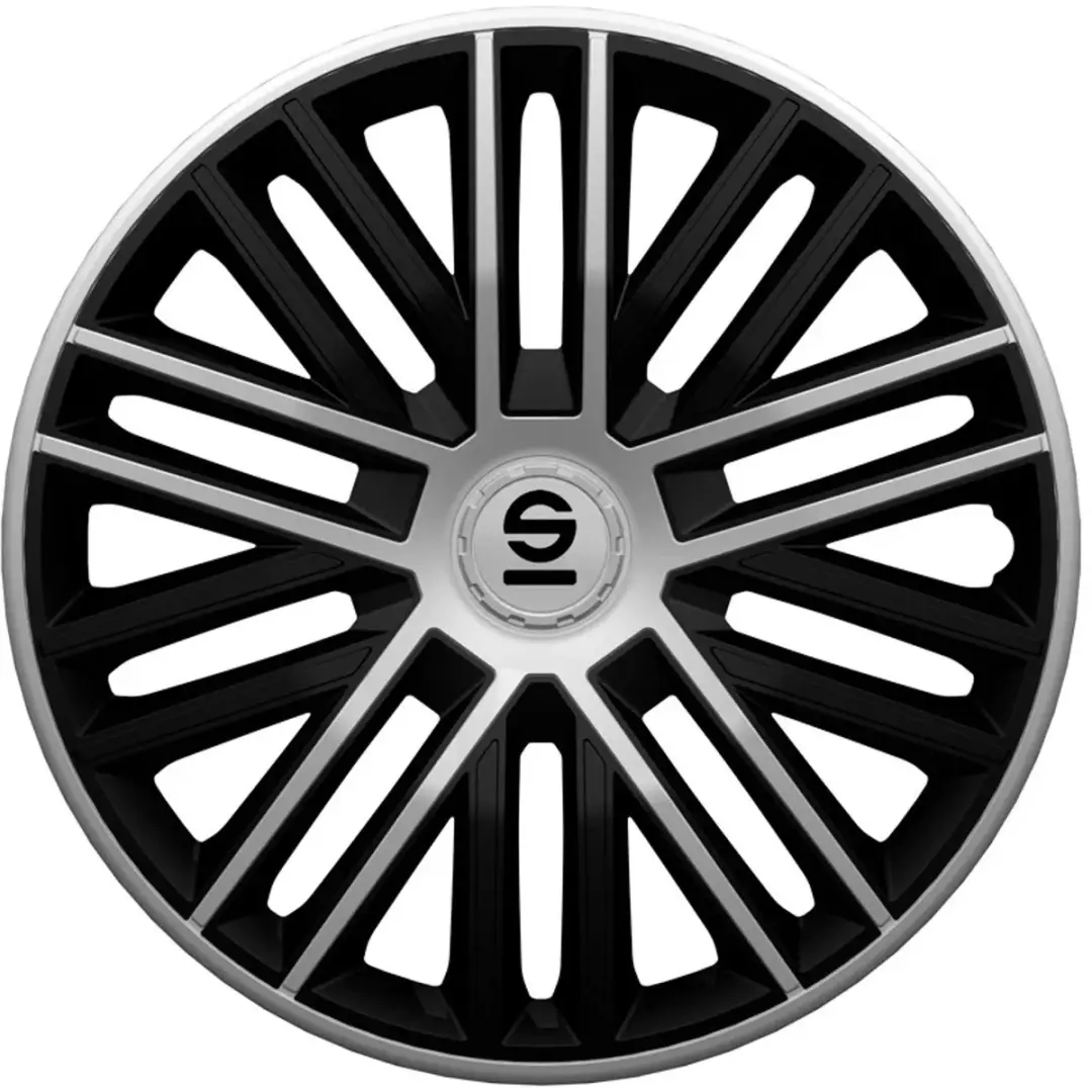 Sparco Wieldoppen Bergamo 15 inch Zwart Zilver