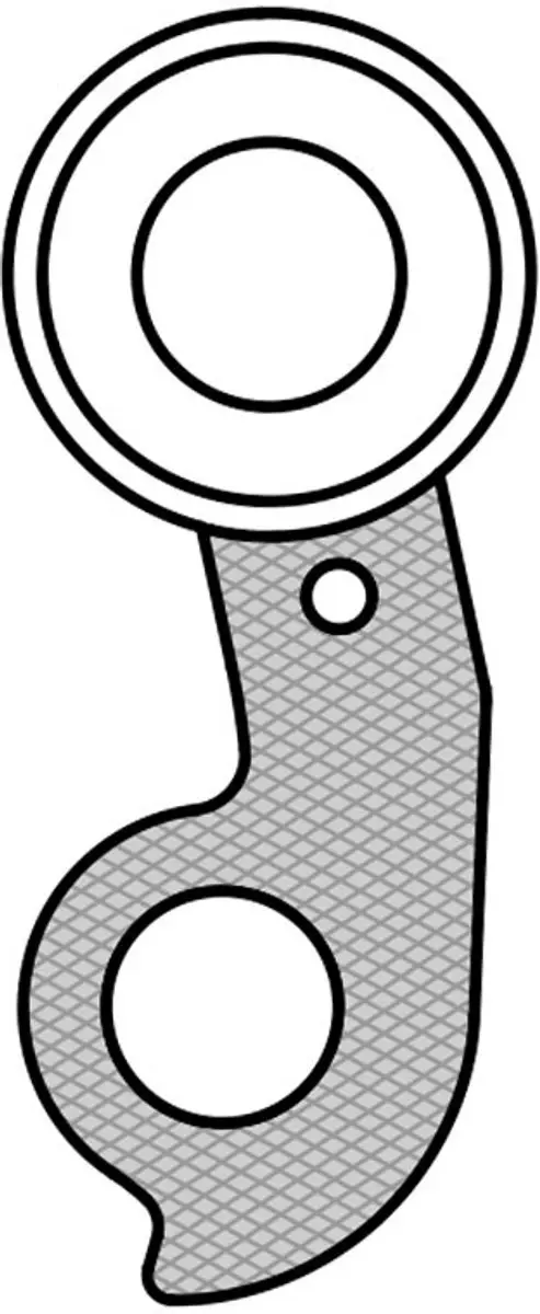 Union Derailleurhanger GH-242 Zwart - afbeelding 3 van 6