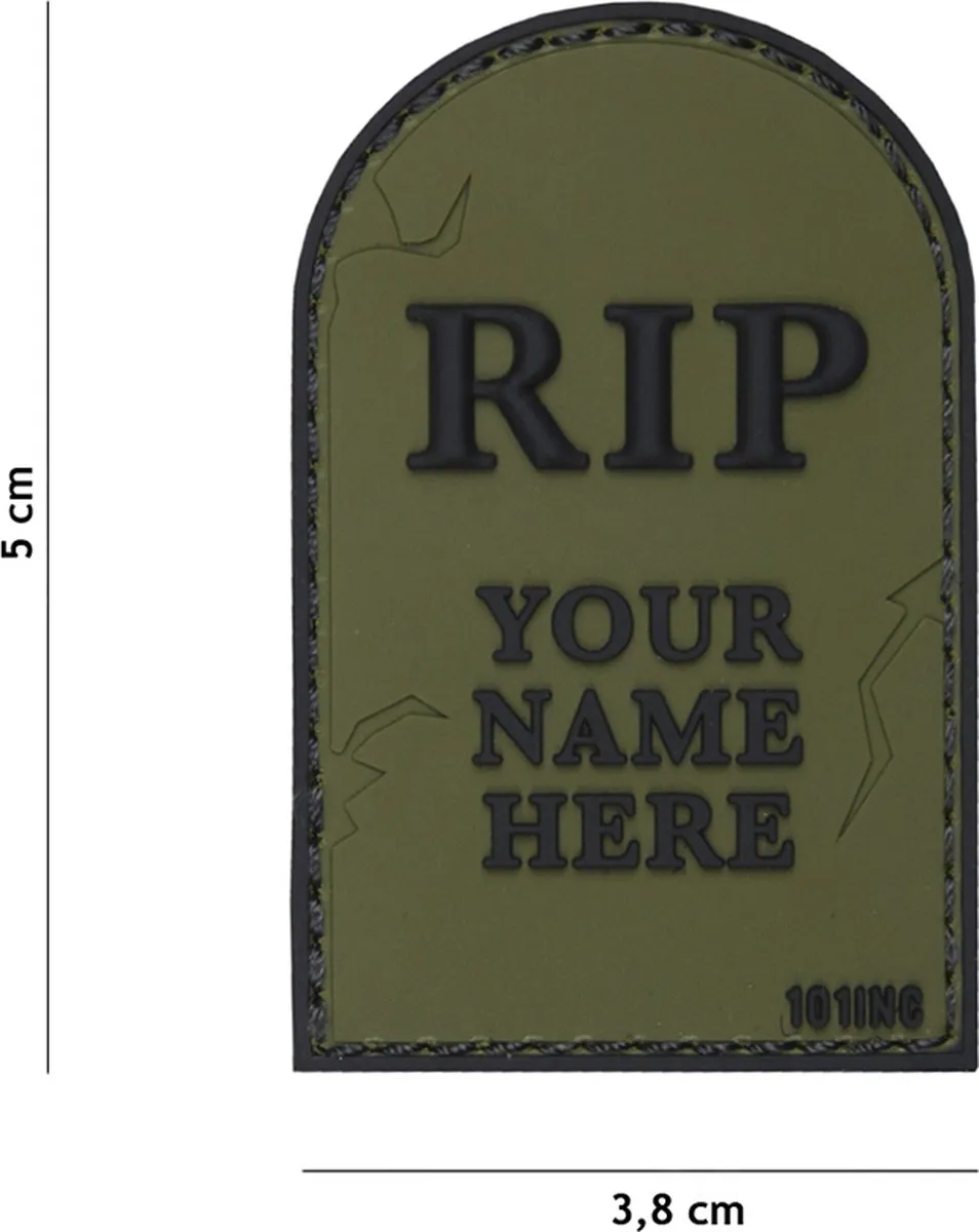 101 Inc Embleem 3D PVC Rip Groen