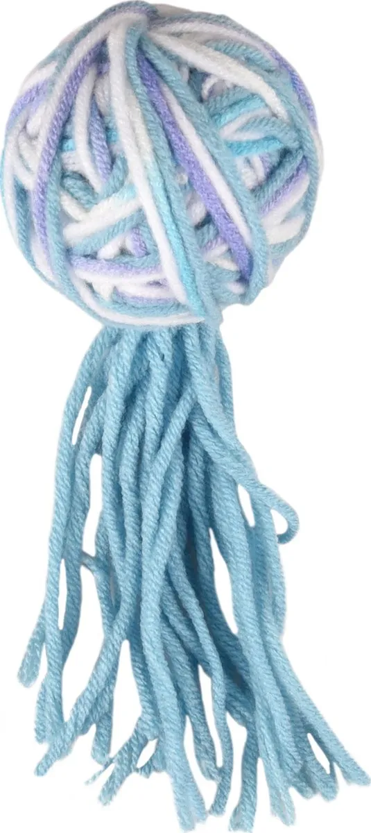 Flamingo Yarn Speelgoed Kat Ps Yarn Bal Met Flosh Multi 13cm