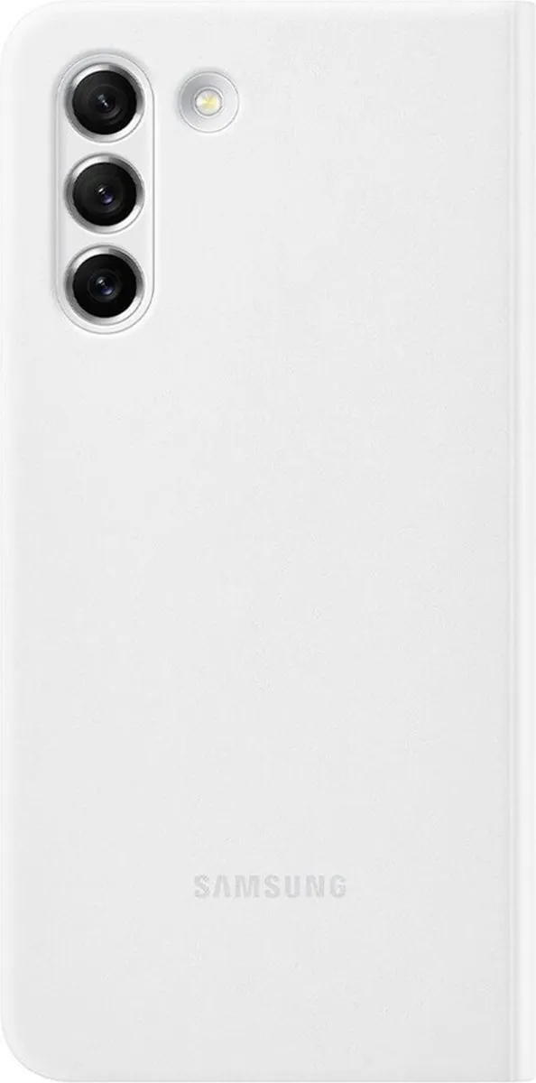 Samsung Galaxy S21 FE Clear-View Hoes - Wit EF-ZG990CWEWW