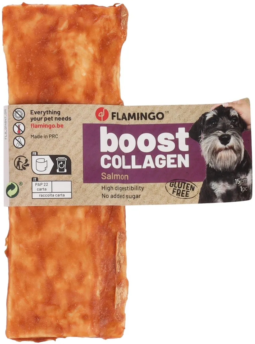 Flamingo Snack Boost Strips Zalm & Collageen