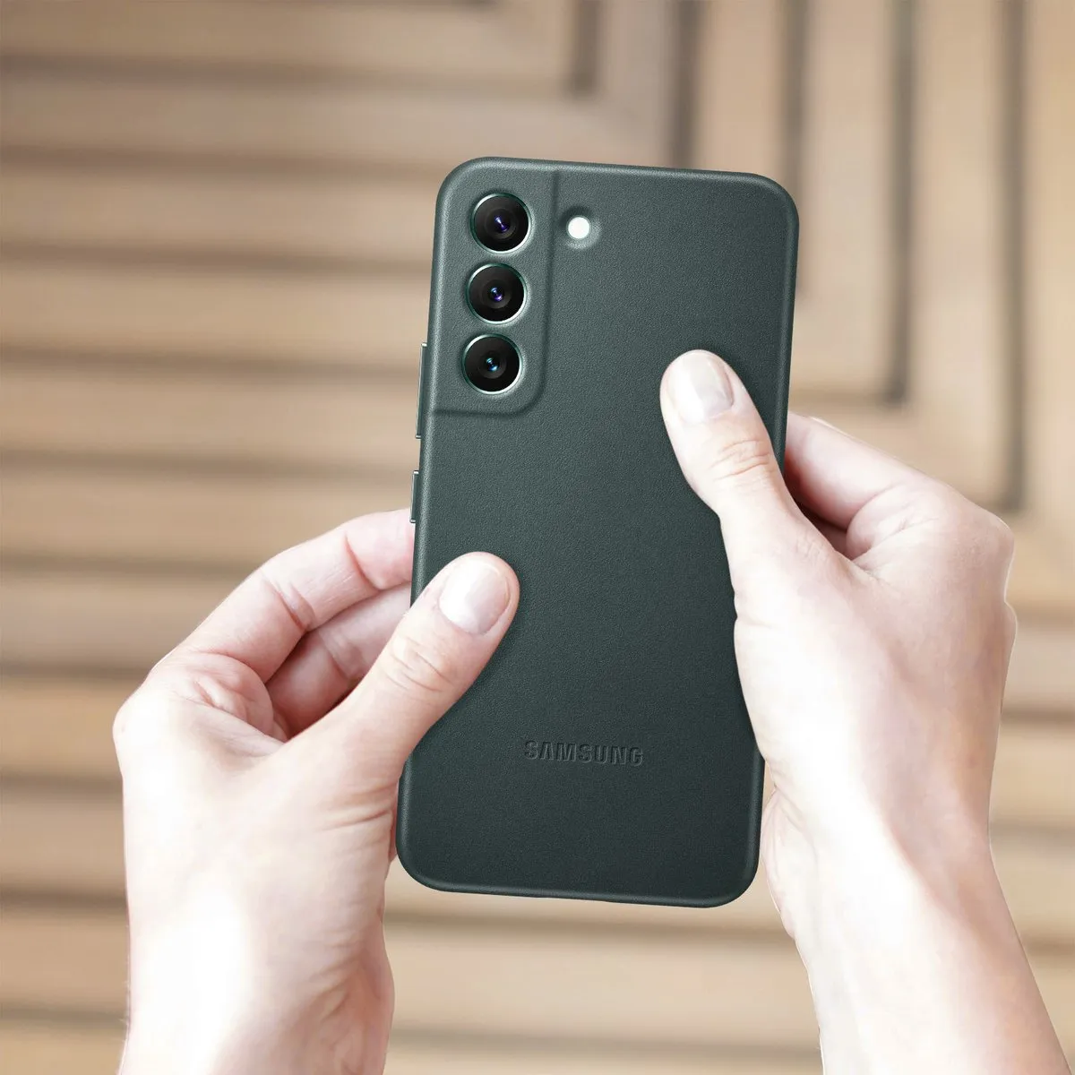 Samsung Lederen Hoesje Galaxy S22 - Groen EF-VS901LGEGWW