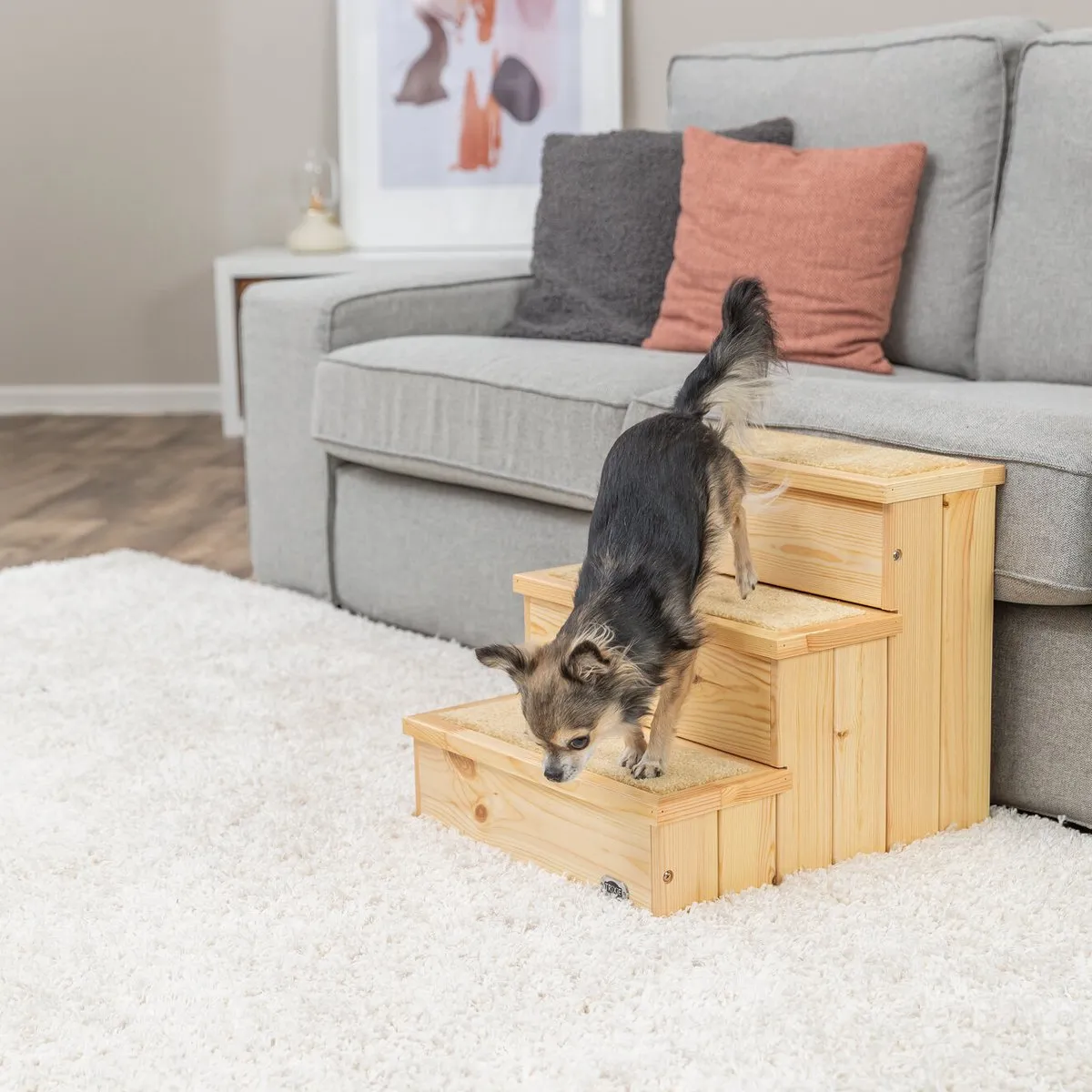 Trixie Hondentrap Vurenhout 45x40x38cm - Bruin - afbeelding 6 van 6