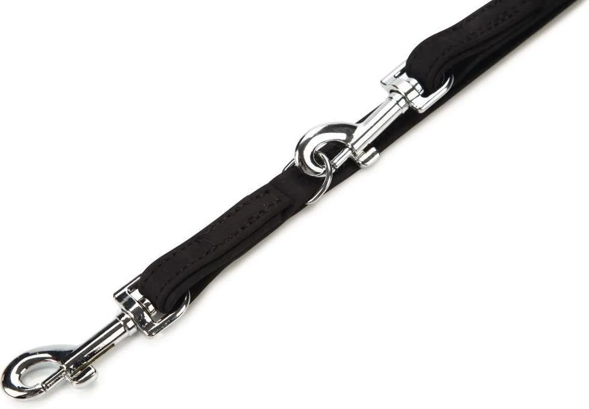 Beeztees Leren Dressuurlijn Buffalo 200cm x 14mm - Zwart