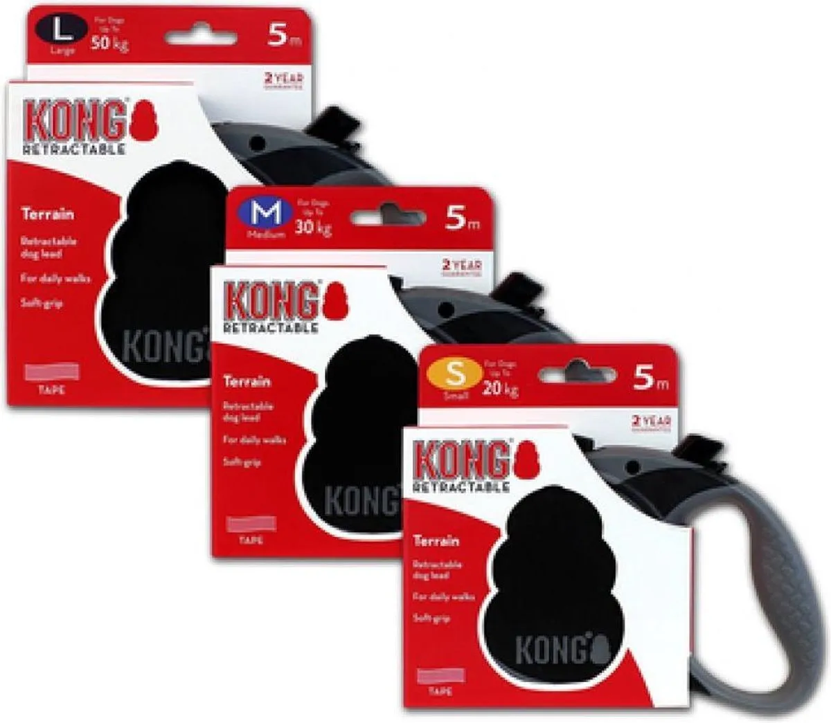 KONG Terrain Rollijn - 5m - Zwart