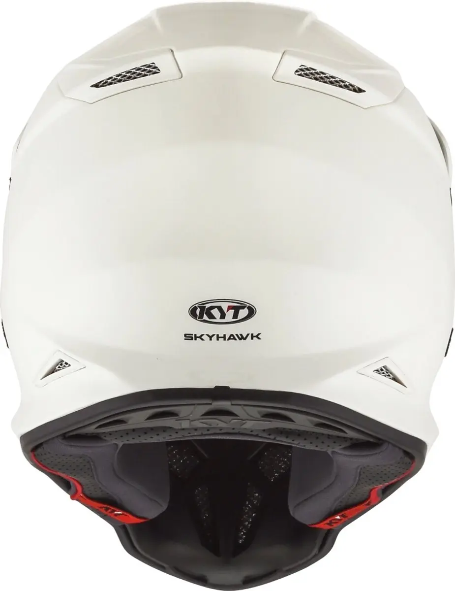 KYT Skyhawk Plain Crosshelm - Wit - afbeelding 4 van 6